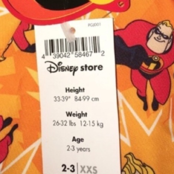Disney Incredibles Swim Trunks, Orange, 2T - Picture 3 of 5